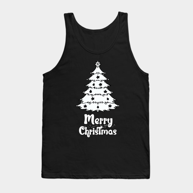 Merry Christmas Tree Tank Top by NICHE&NICHE